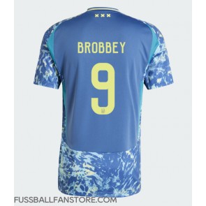 Ajax Brian Brobbey #9 Replik Auswärtstrikot 2024-25 Kurzarm